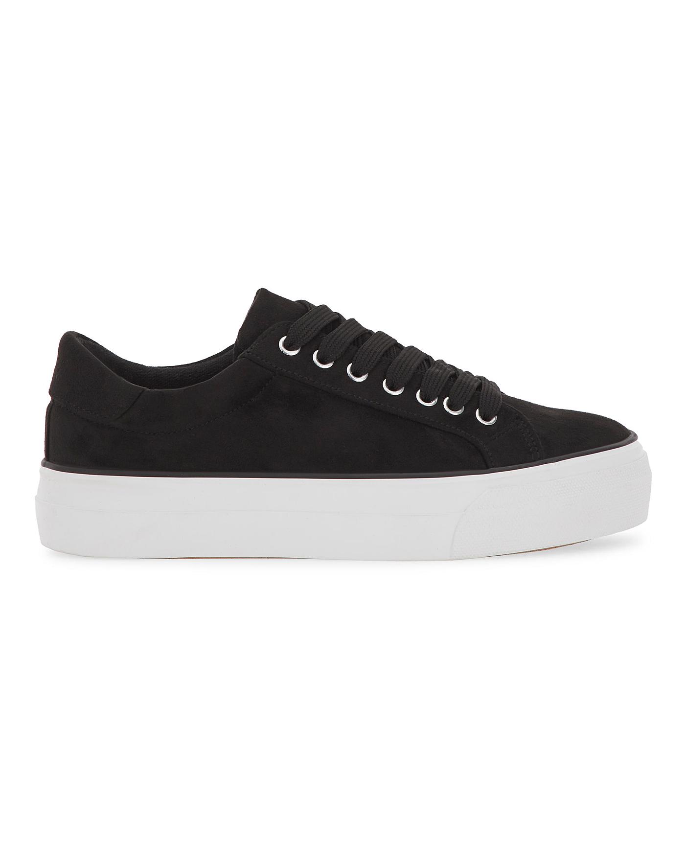 wide fit flatform trainers