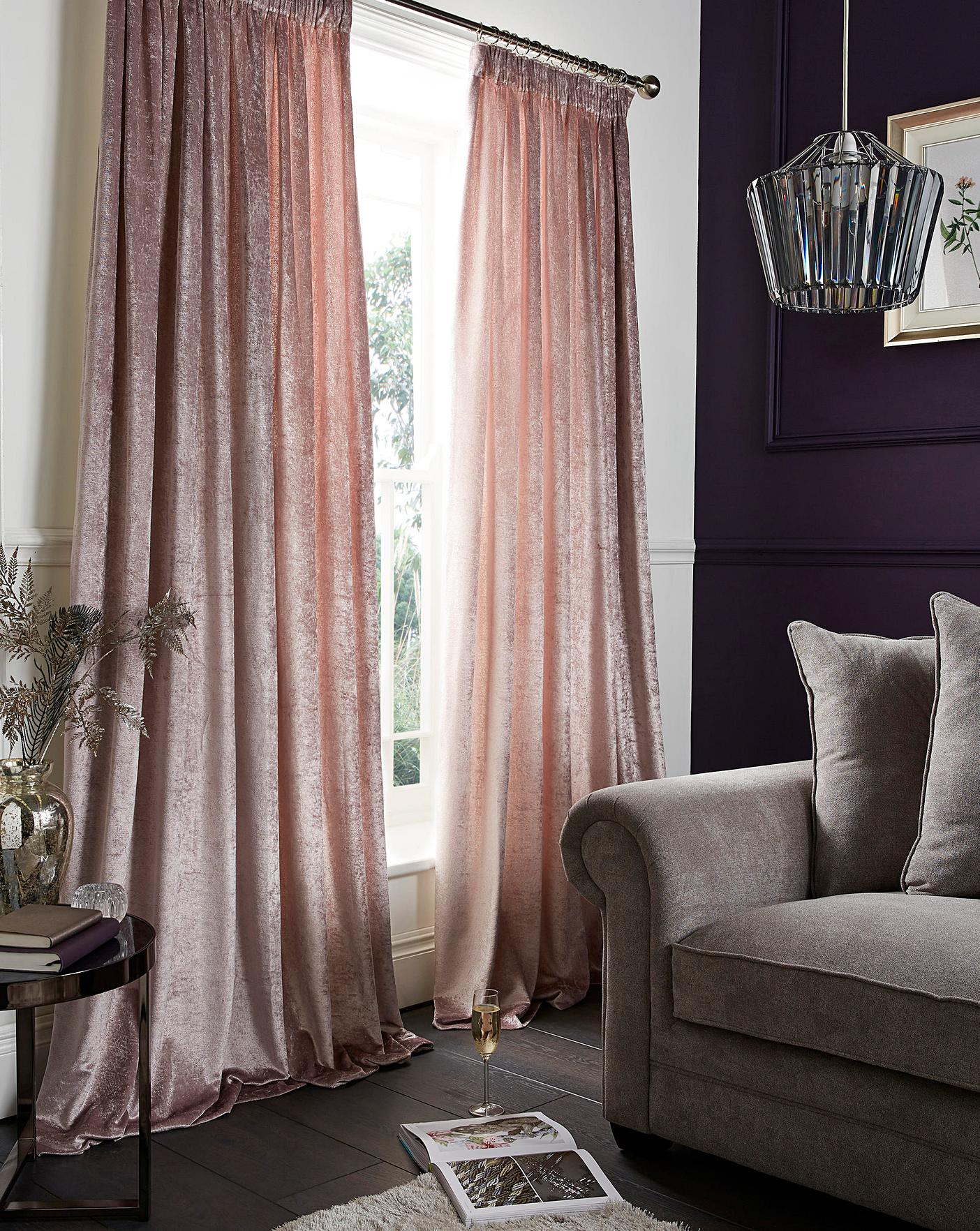 crushed velvet curtain scarf