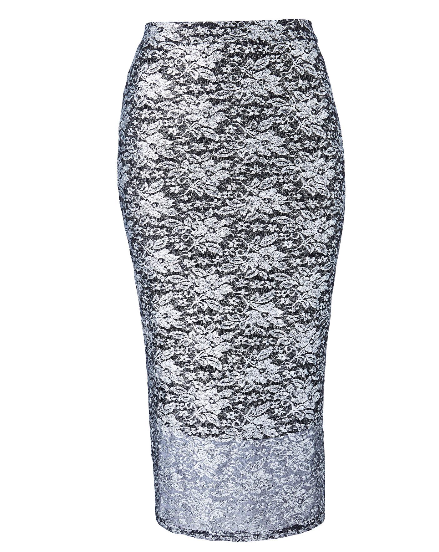 Grazia Lace Pencil Skirt | Fashion World