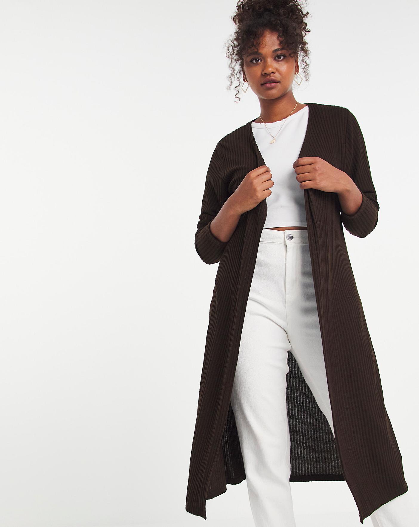 Super Soft Rib Maxi Cardi | Oxendales