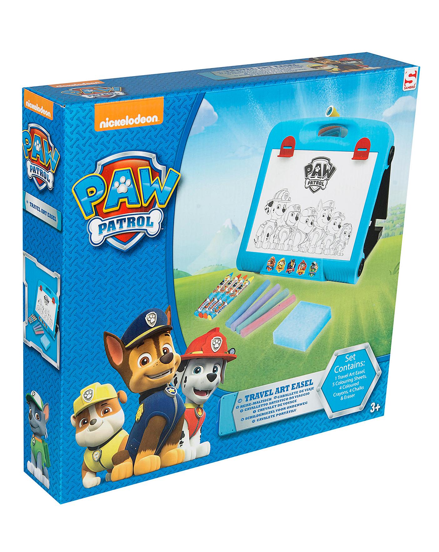 paw patrol travel art easel