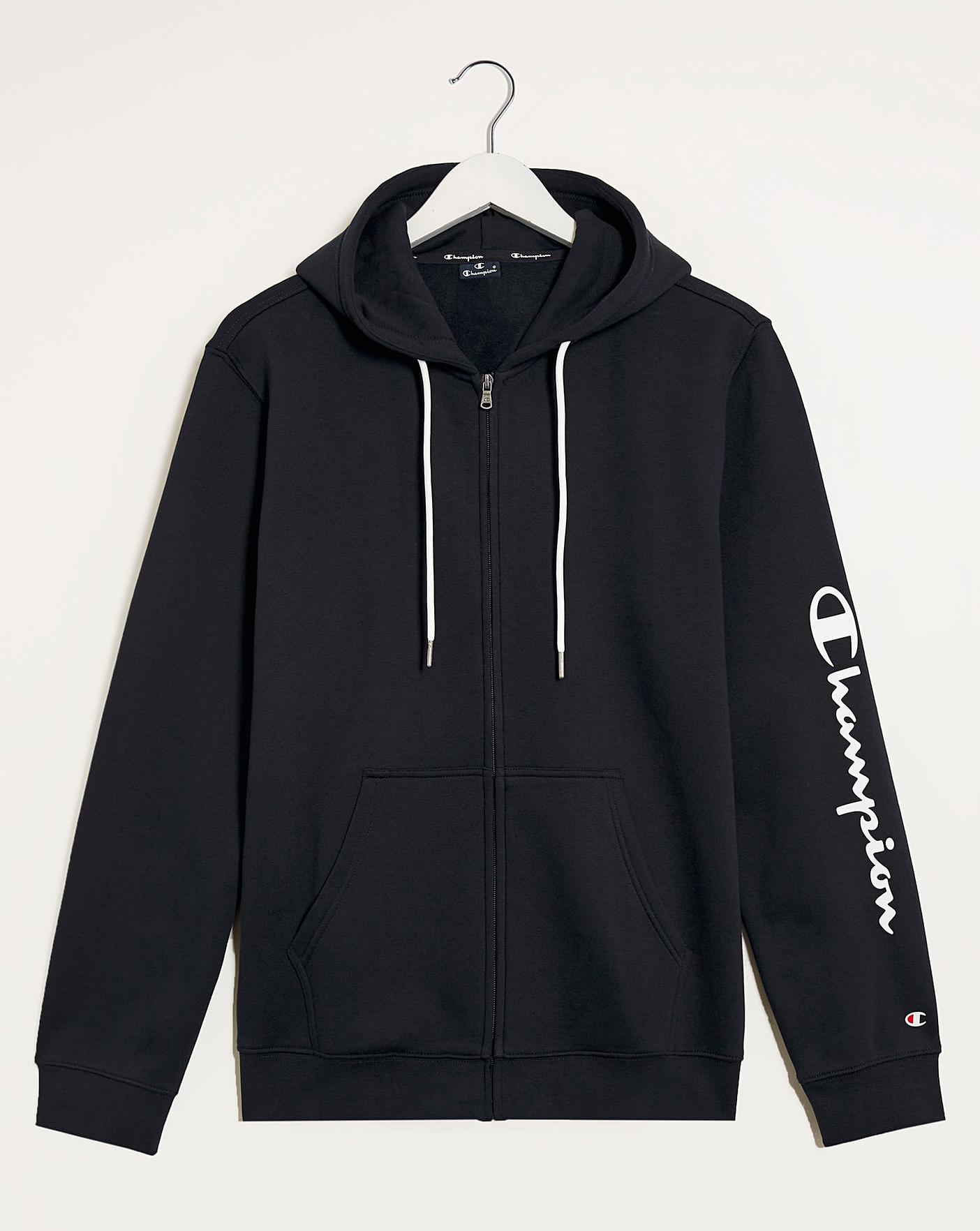 Black zip up champion 2024 hoodie