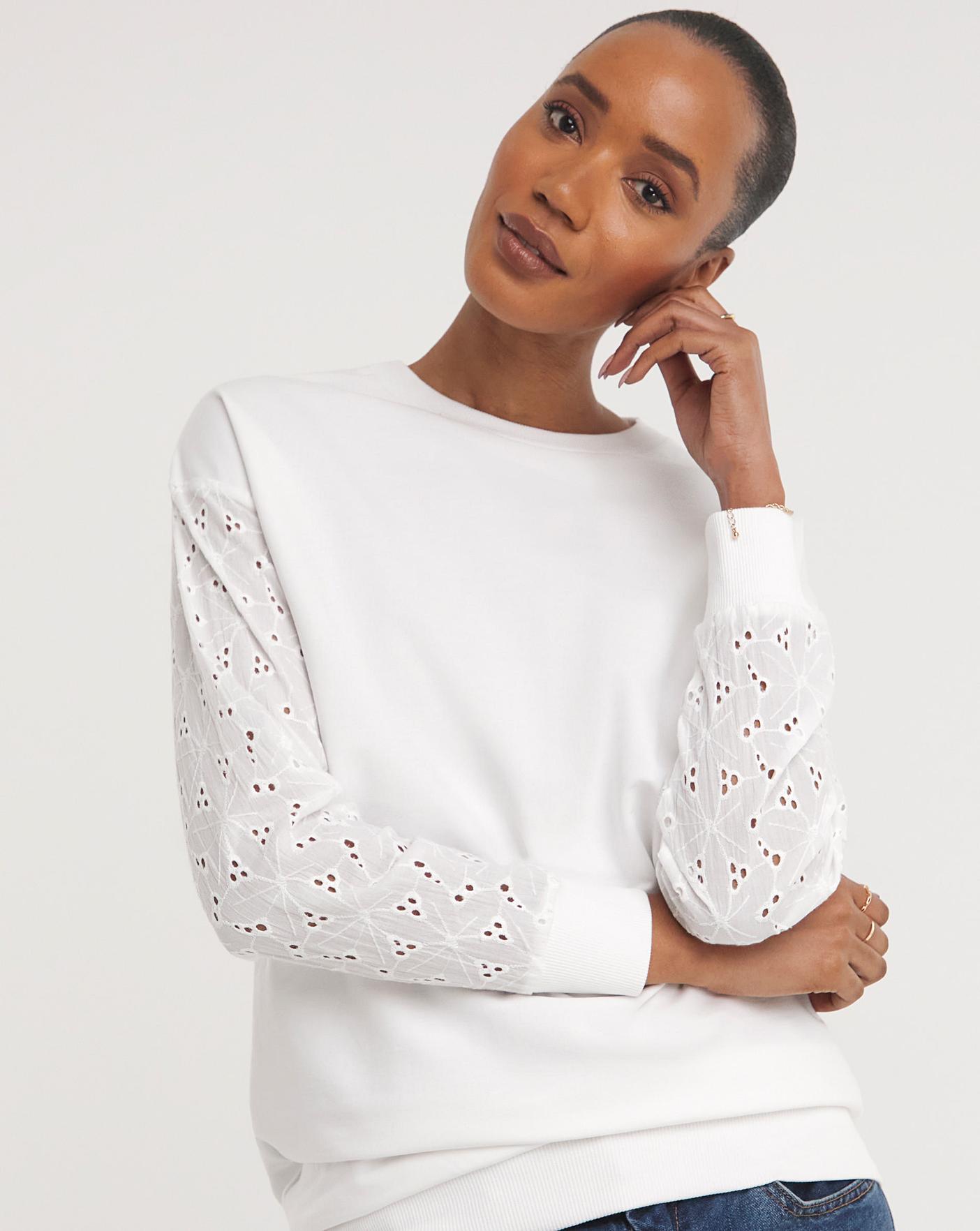 Modern Print Long Sleeve Sweater