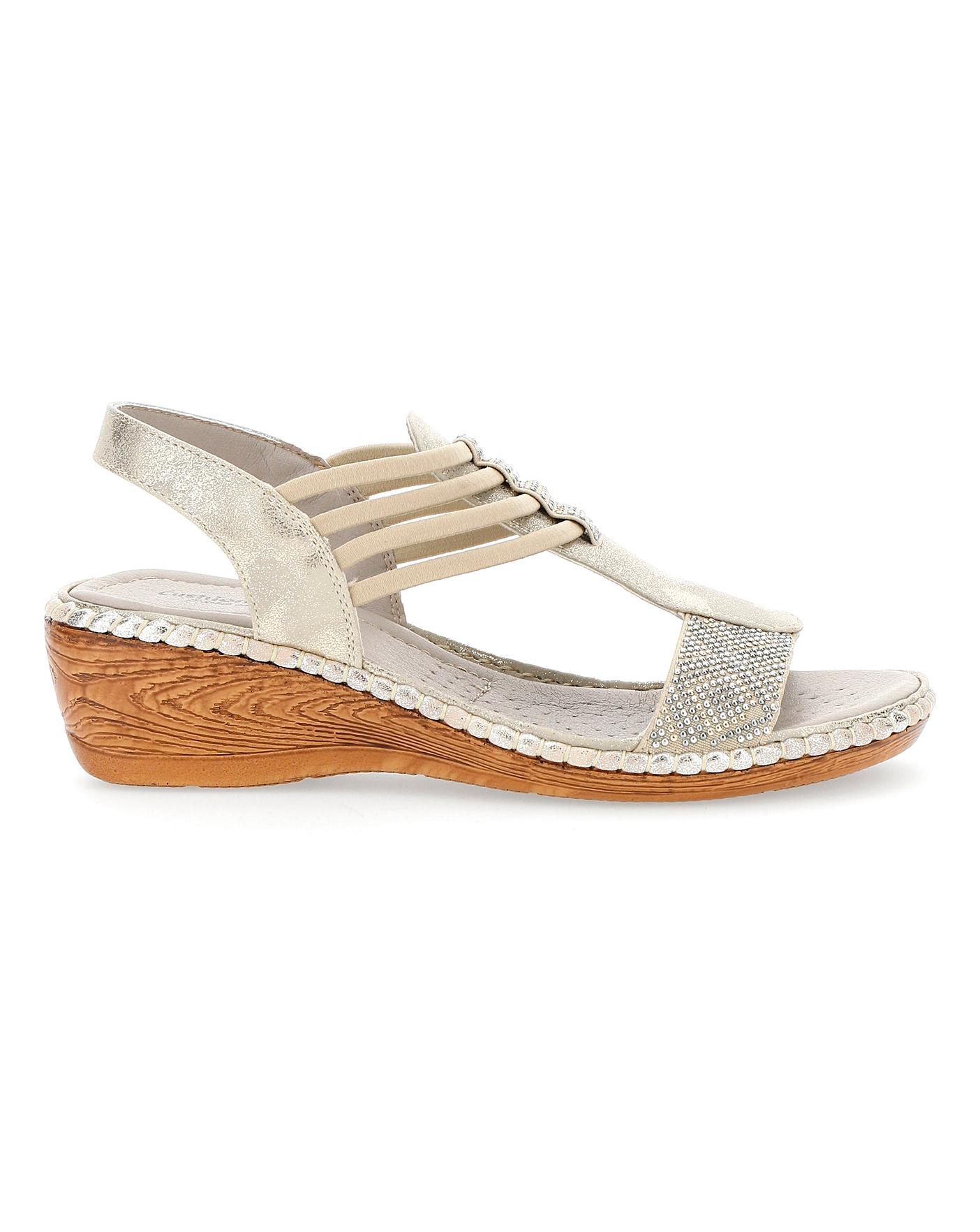 cushion walk wedge sandals