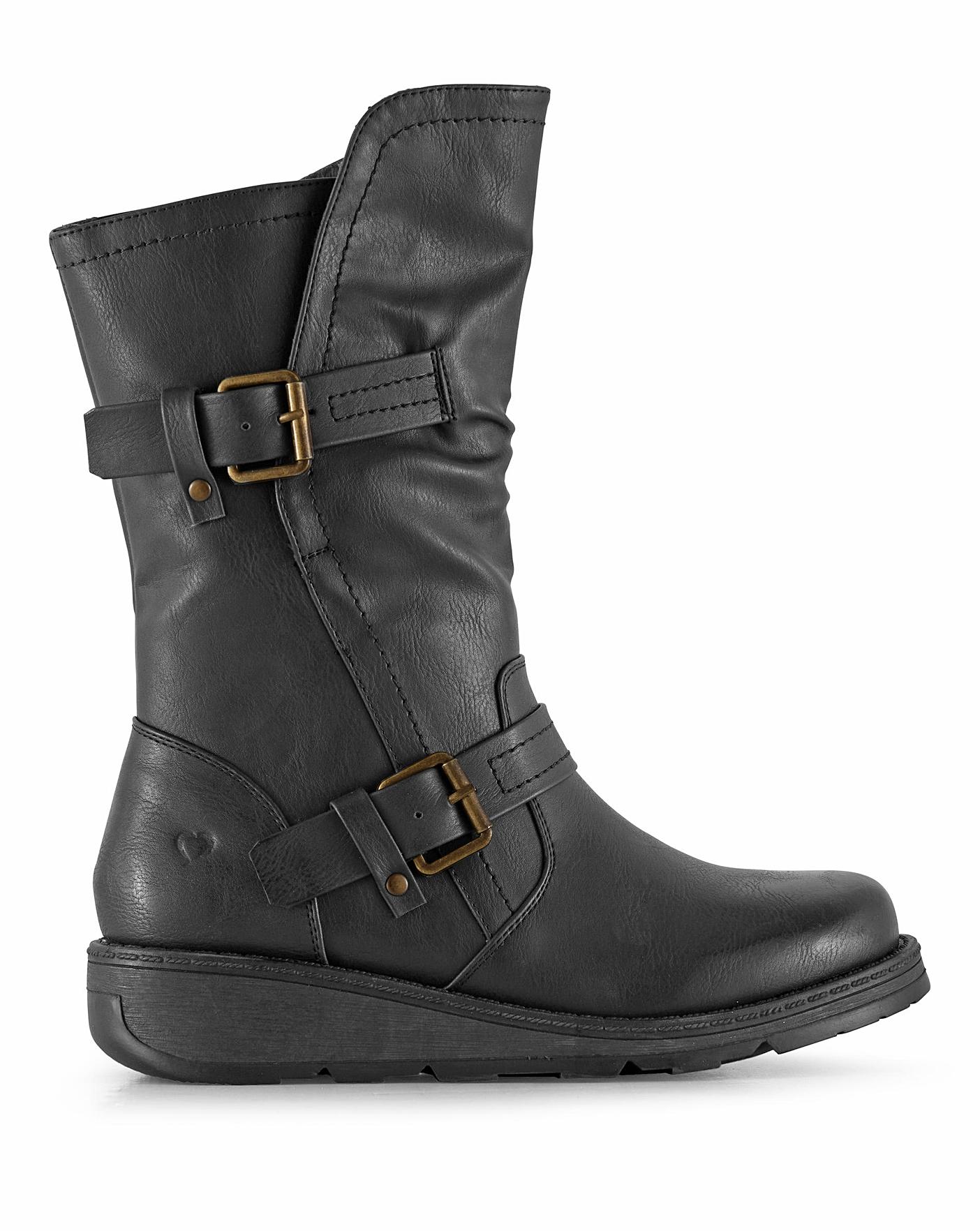heavenly feet black wedge boots heavenly feet black wedge boots