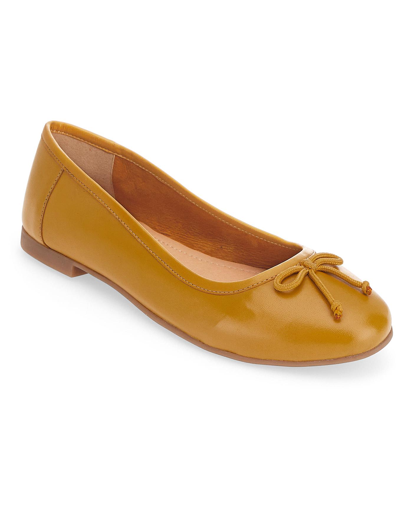 ballerina shoes leather