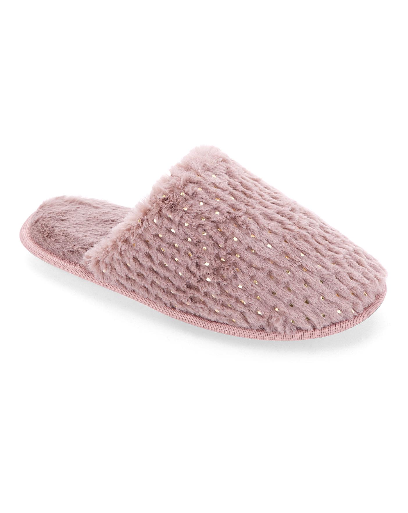 extra wide mule slippers