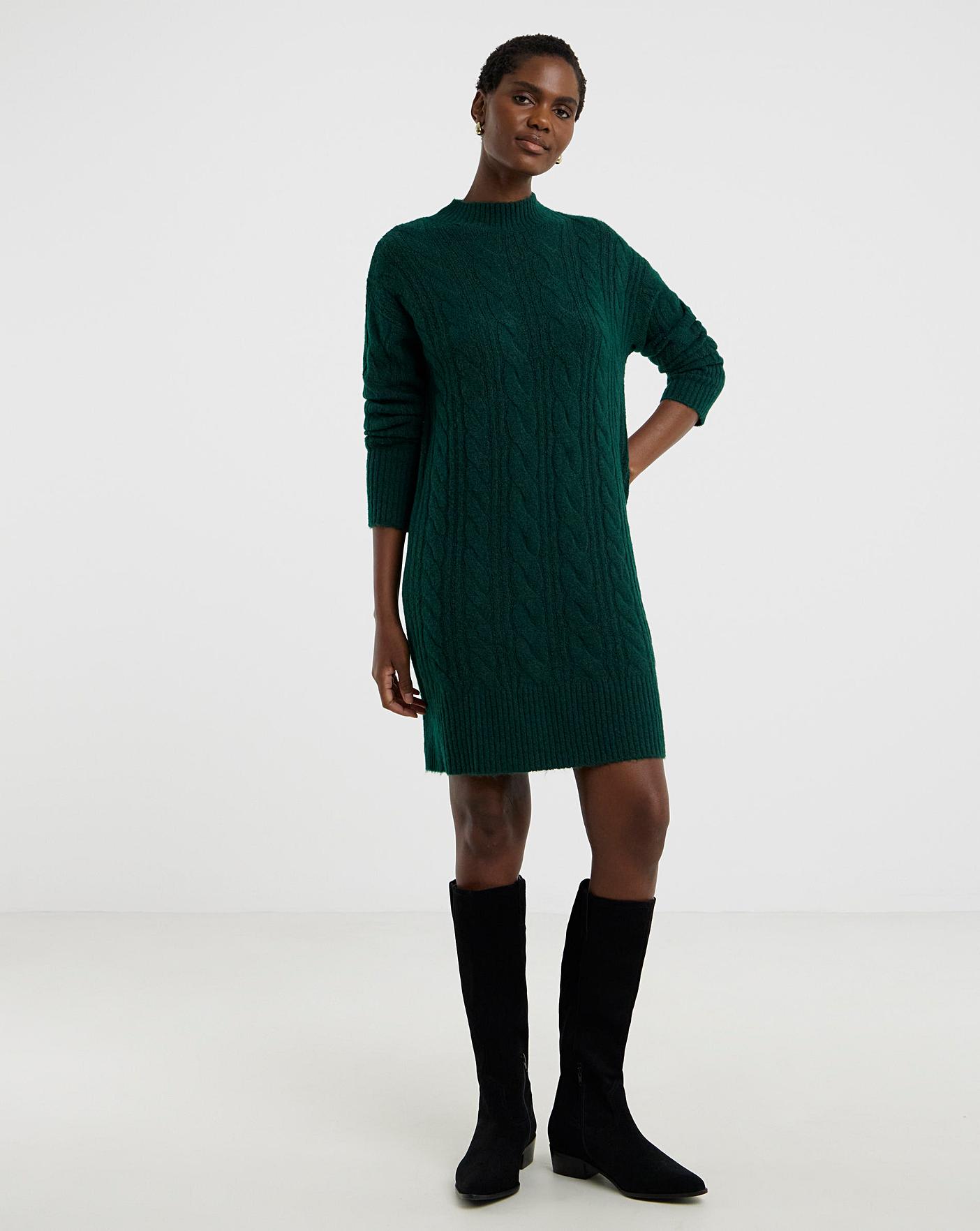 SPONGE CABLE JUMPER DRESS | Oxendales