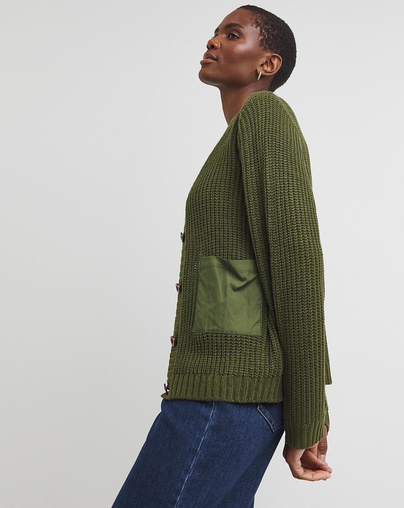 Woven Pocket Cardigan Marisota