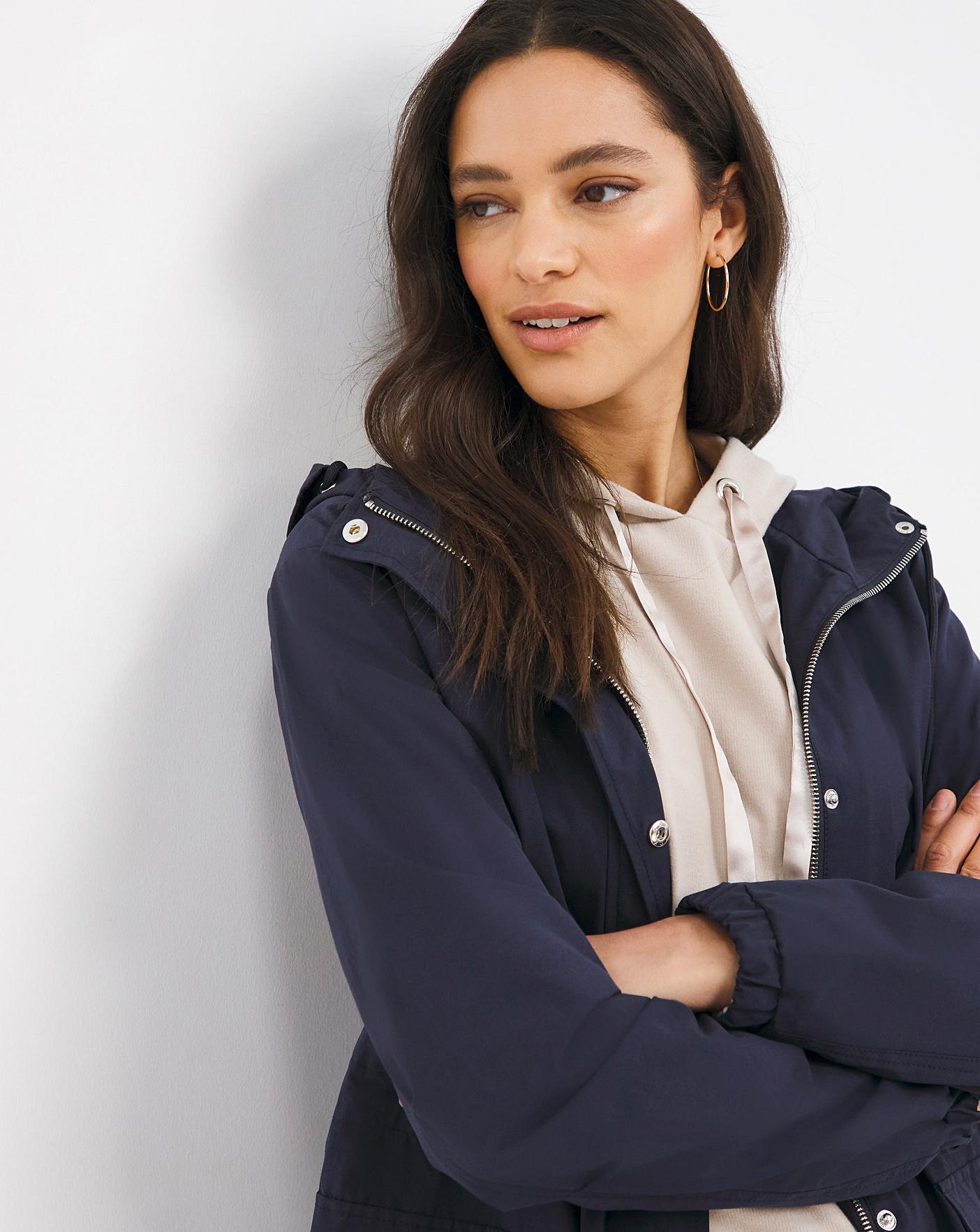 Navy Shower Resist Parka Ambrose Wilson