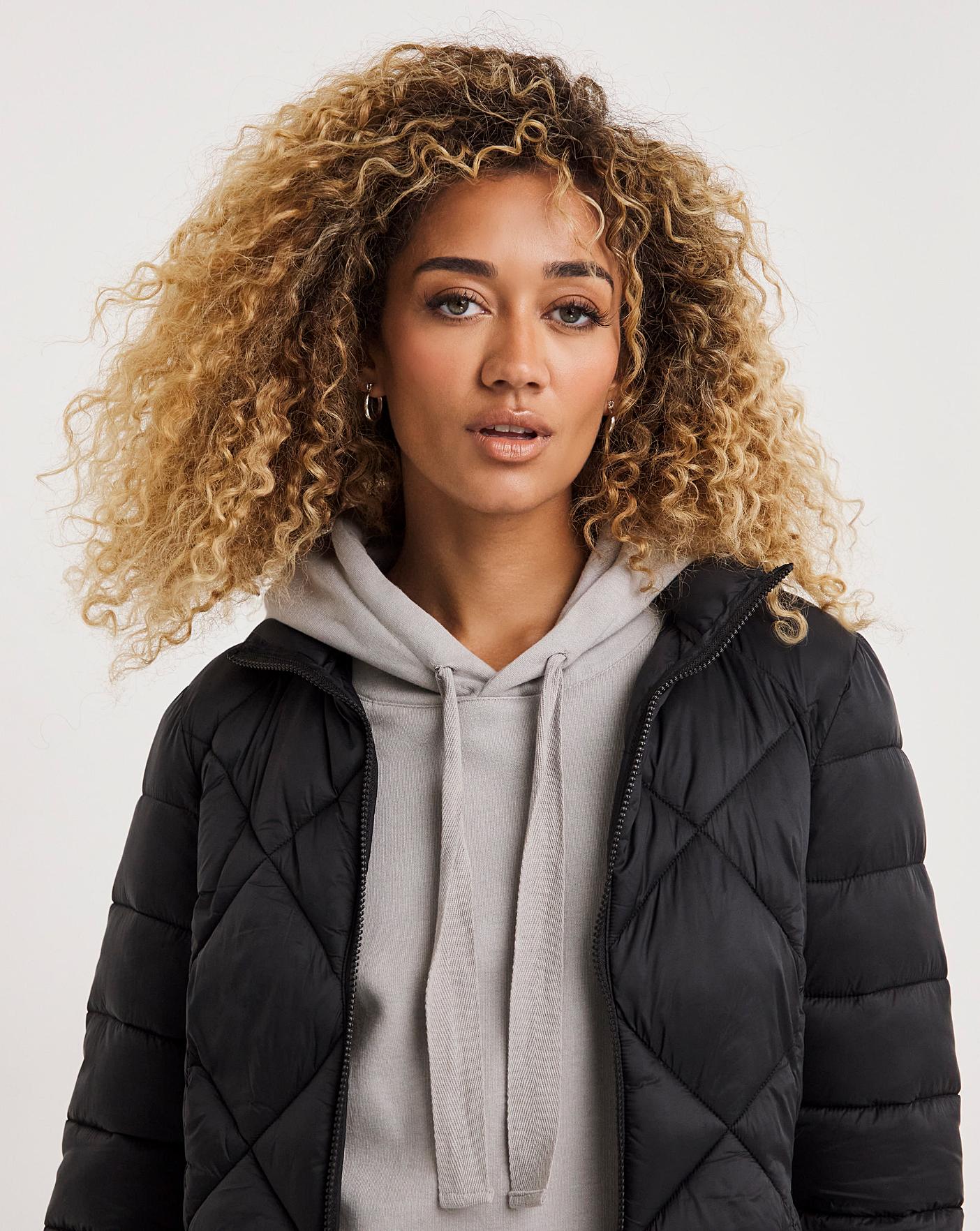 Black Lightweight Puffer Jacket J D Williams