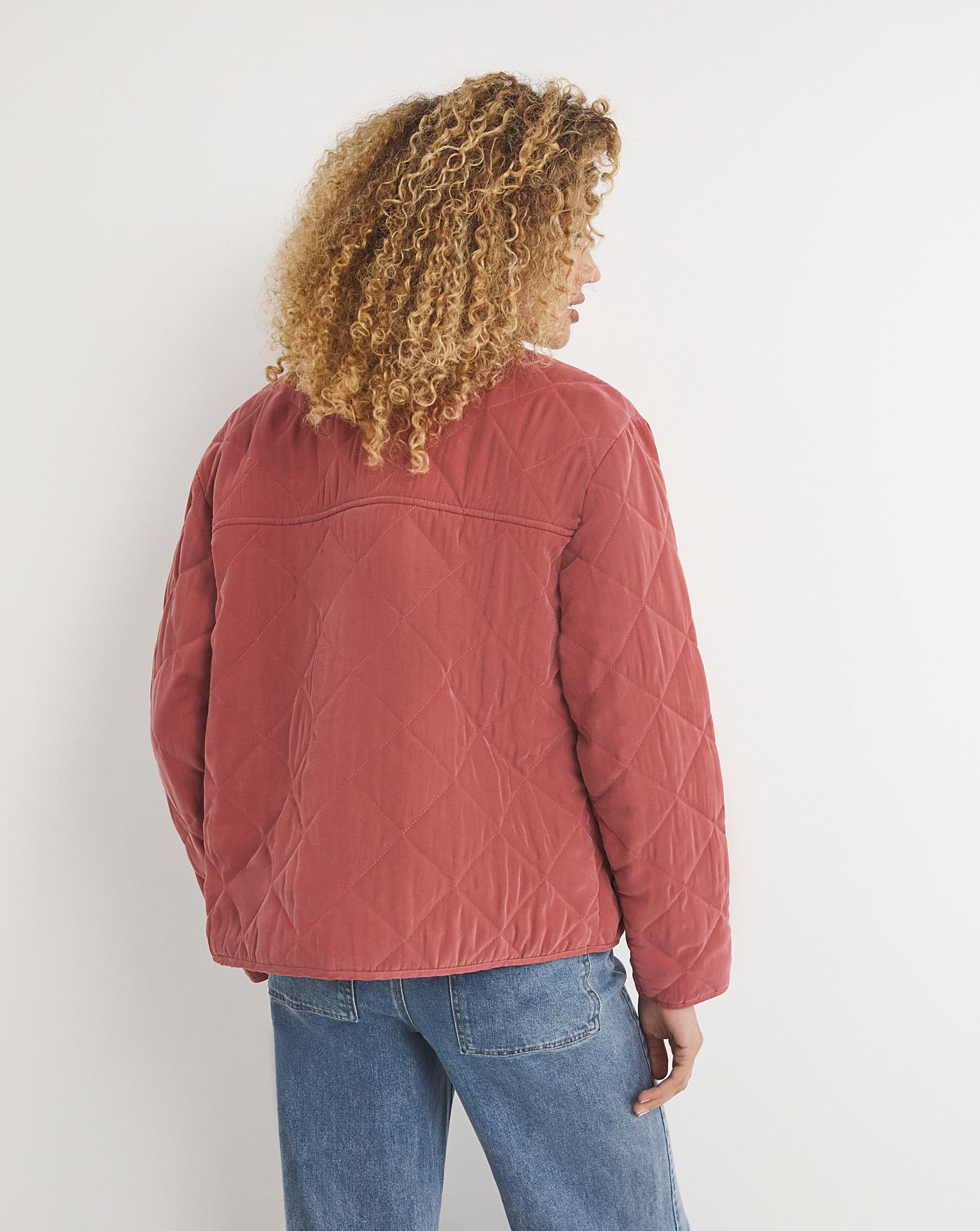 Pink Washed Quilted Jacket | J D Williams