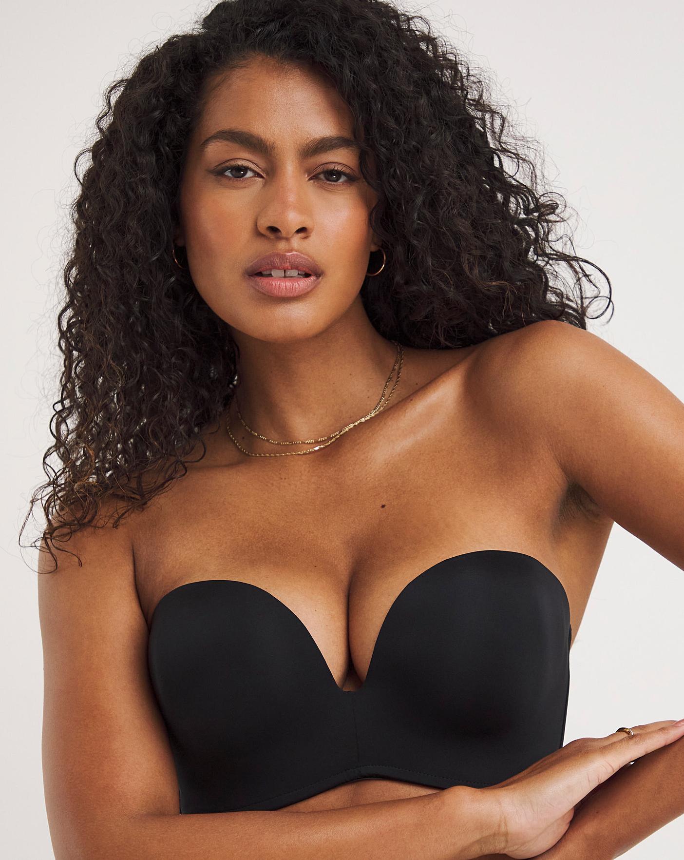 My UK My Recent Tracking Black Strapless Dress Supportive Bras