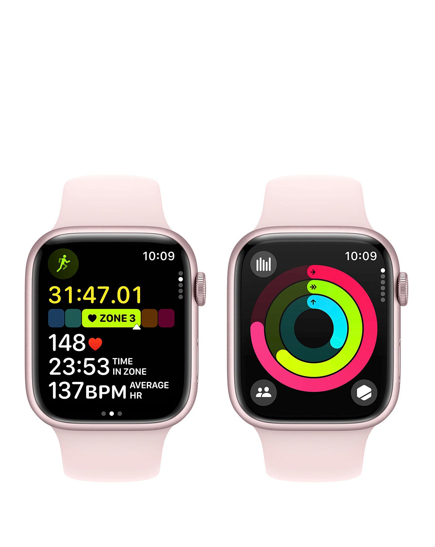 Apple series hot sale 3 pink watch