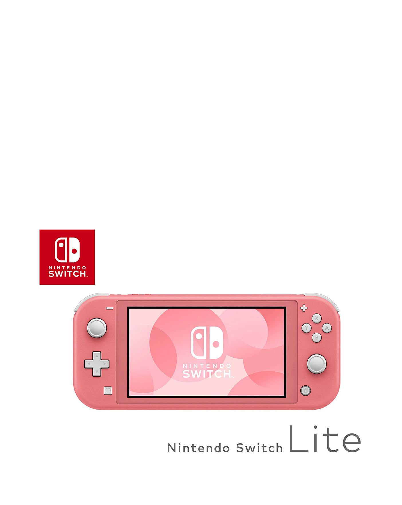 Nintendo Switch Lite (Coral) with Zelda: Breath of the Wild and