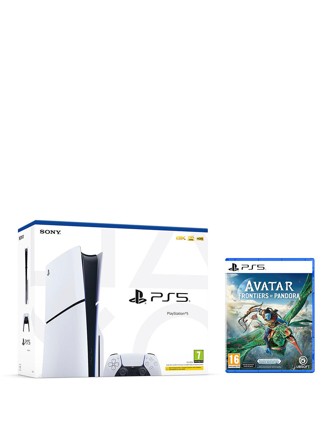 PS5 Slim Disc Console with Avatar: Frontiers of Pandora Bundle
