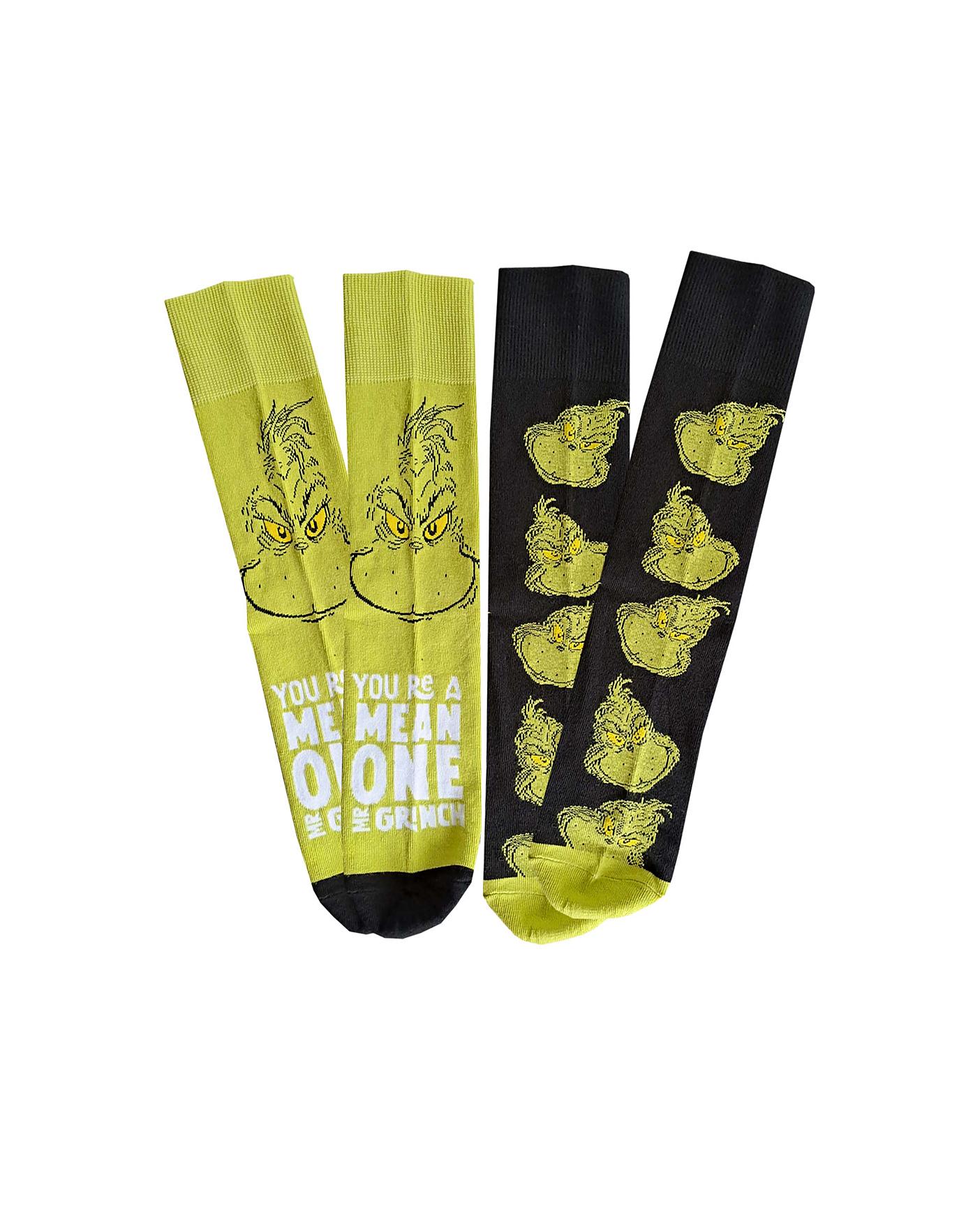 Mens 4pk The Grinch Socks Fashion World