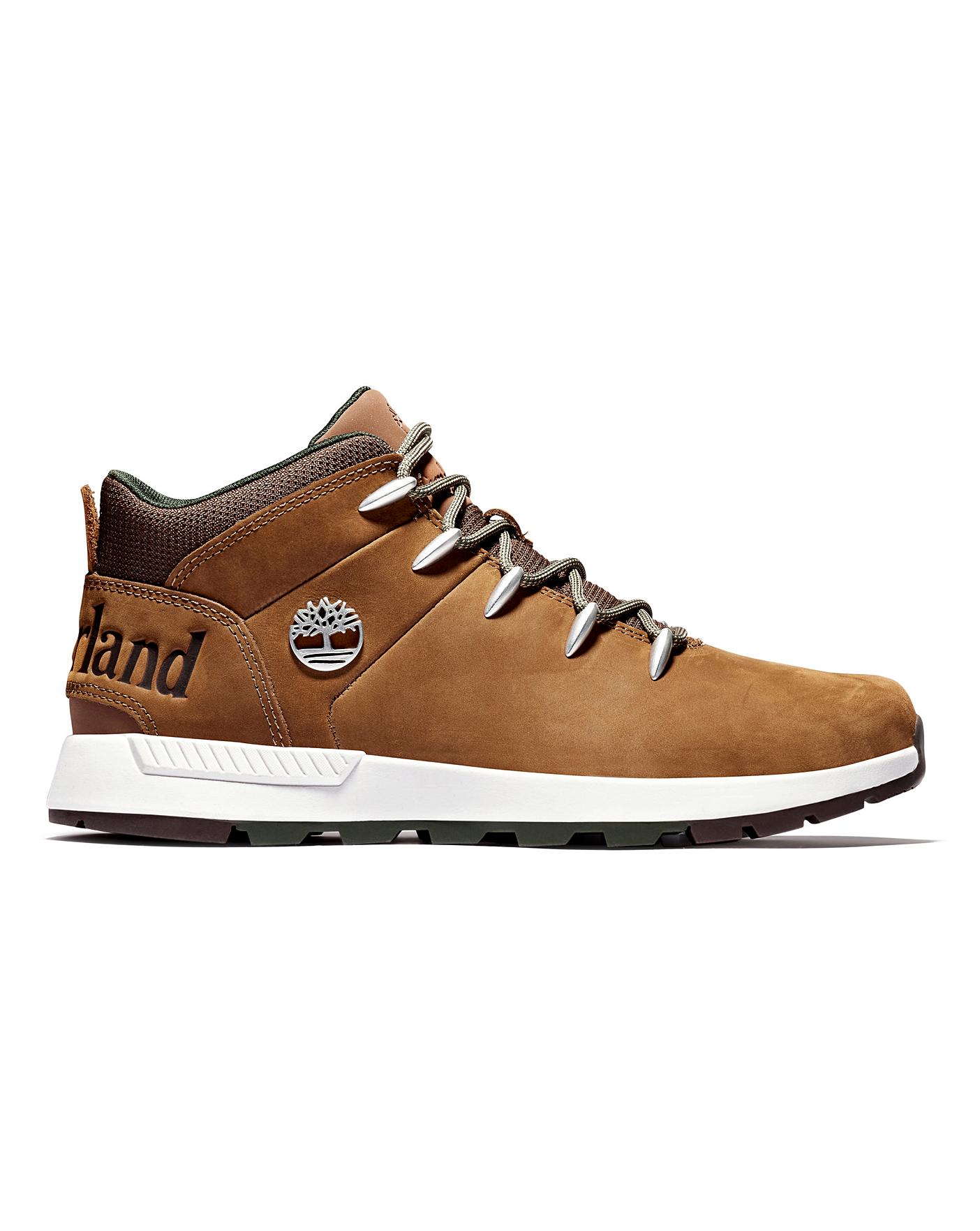 timberland tan sprint trekker mid boots