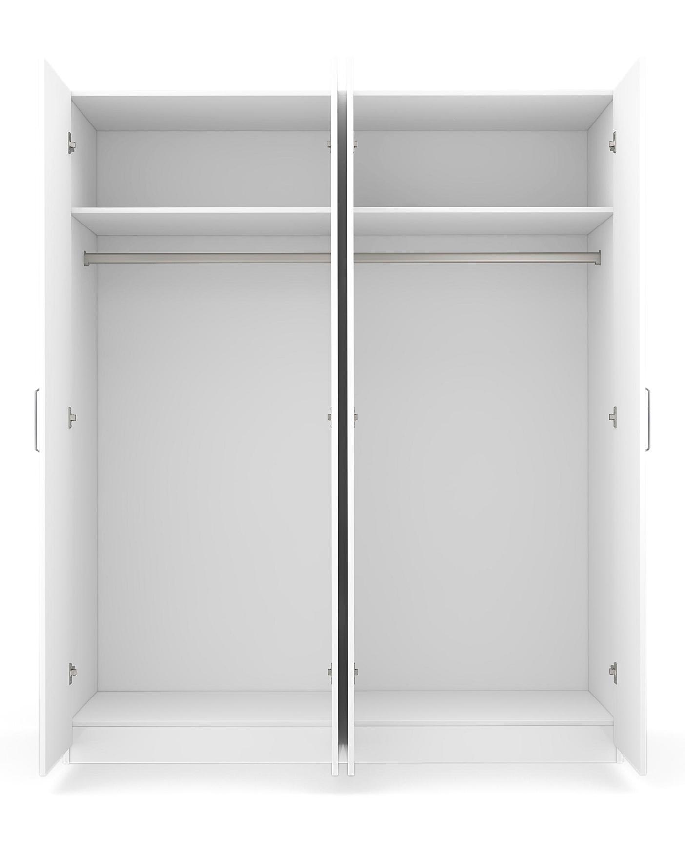 Kendal 4 Door Mirrored Wardrobe | Home Essentials