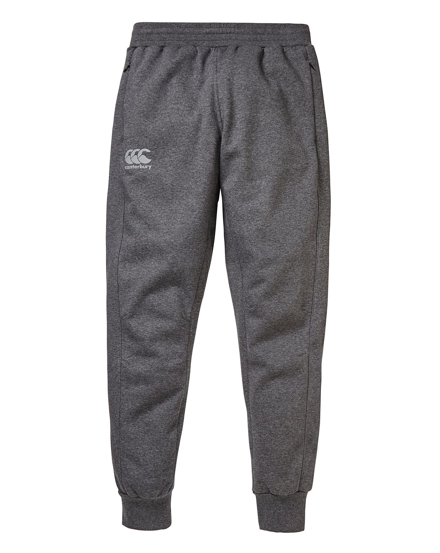 tapered fleece pants