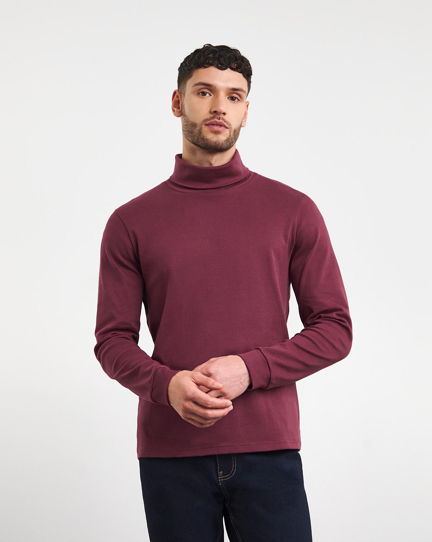 Long Sleeve Jersey Roll Neck Long | Premier Man