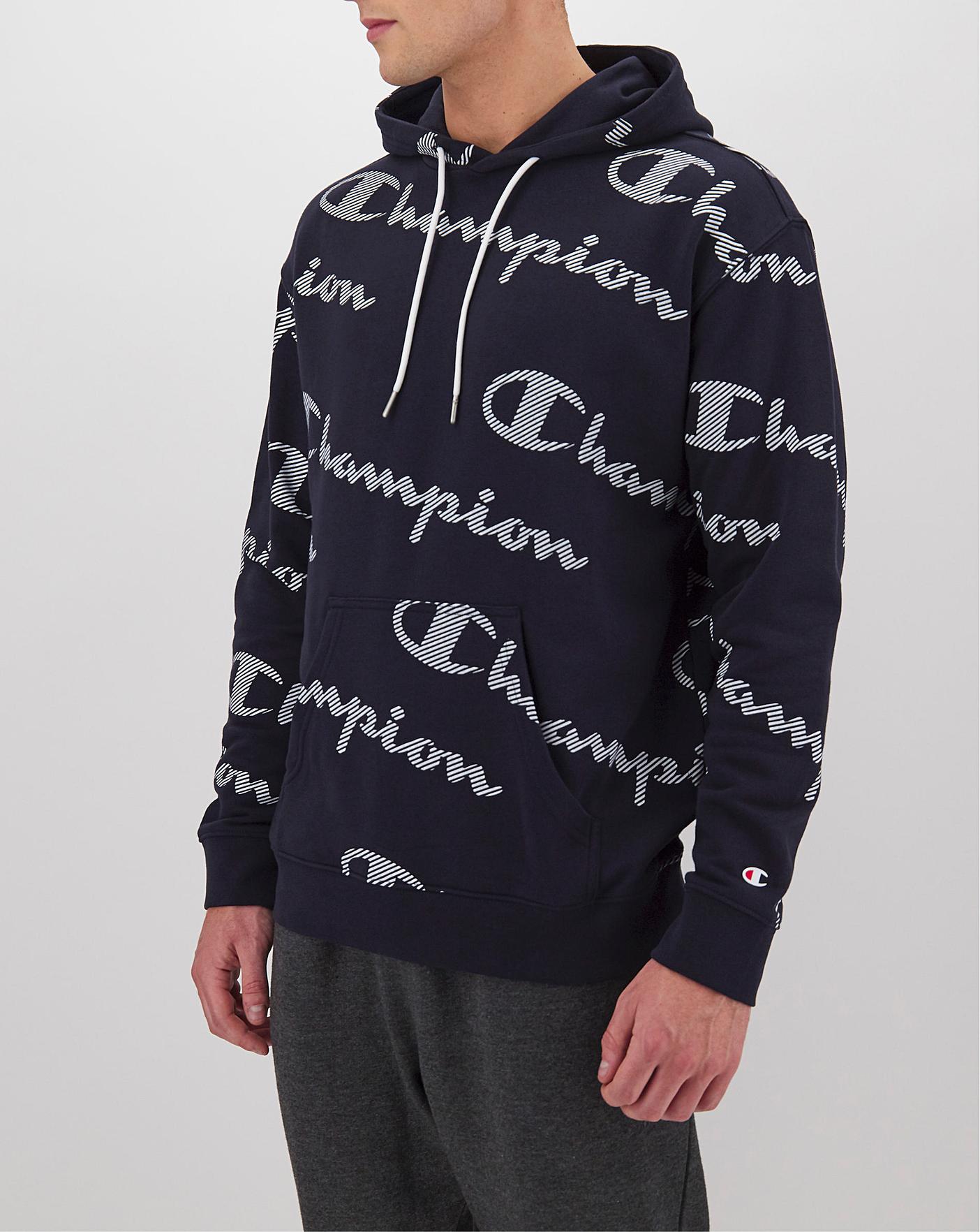 champion all over print hoodie