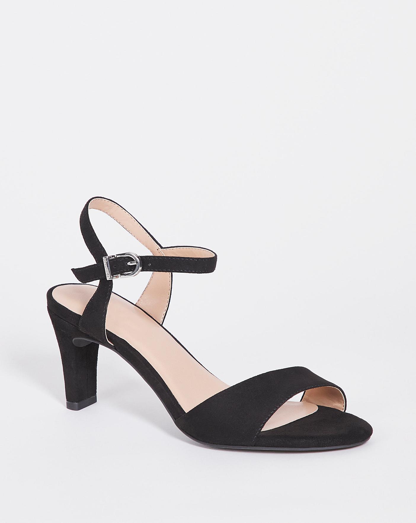 Black Barely There Sandals by Kaleidoscope | Kaleidoscope