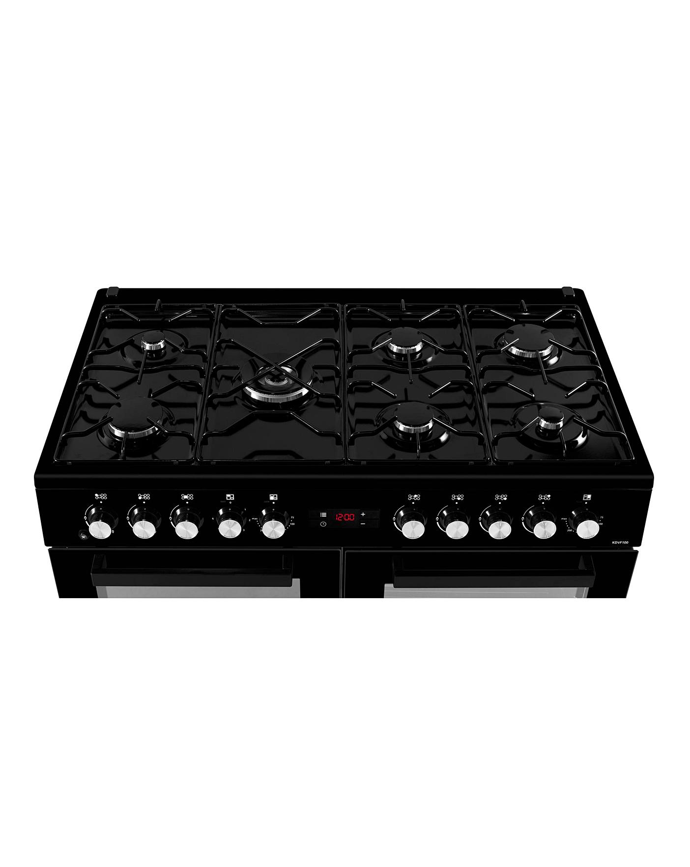 Beko kdvf100k 100cm dual on sale fuel range cooker