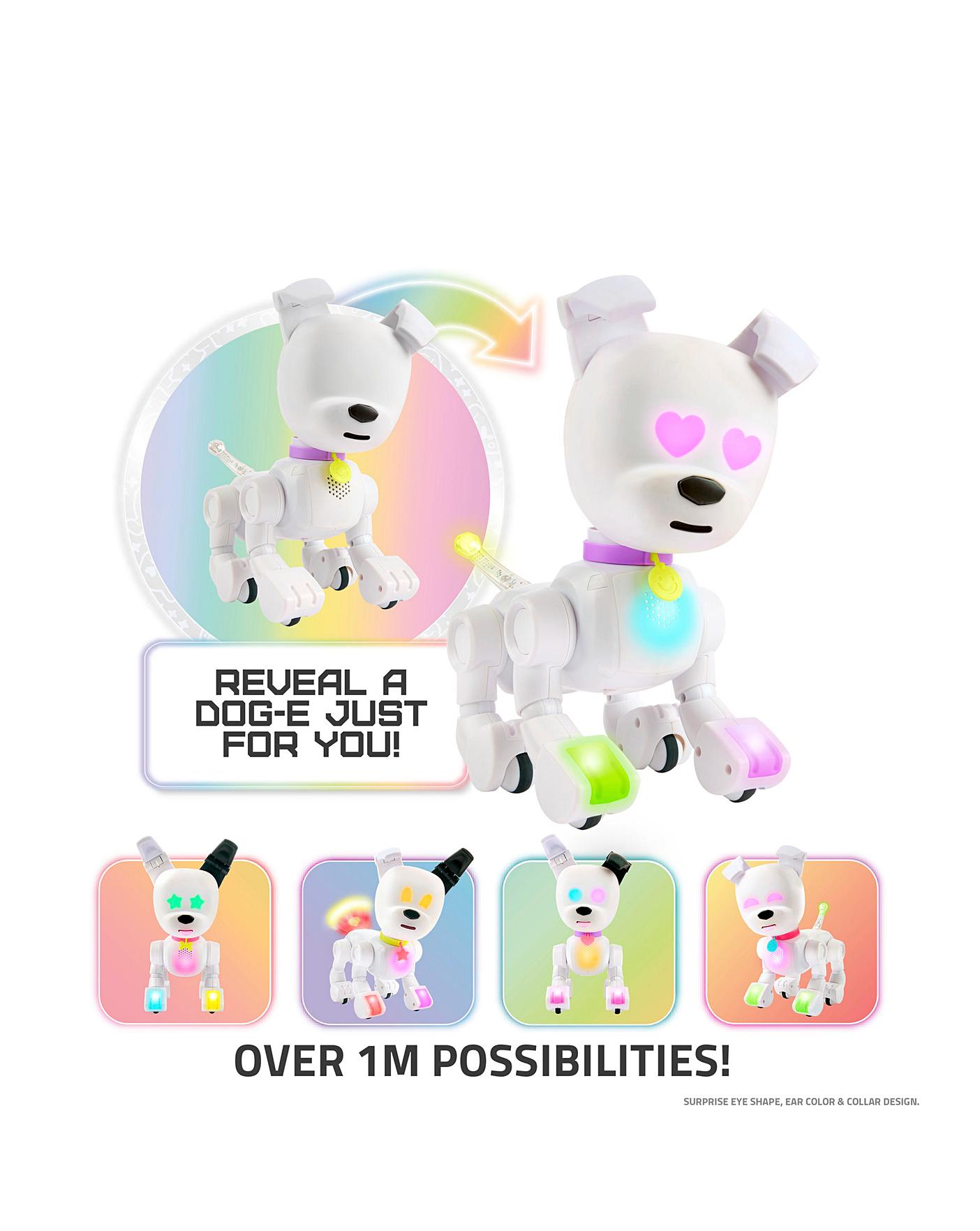 Dog-E - Interactive Robot Dog with Colorful LED Lights, 200+ Sounds & Reactions, App Connected