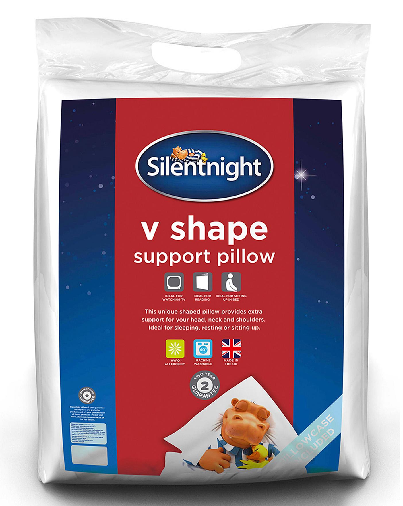 v shaped pillow silentnight