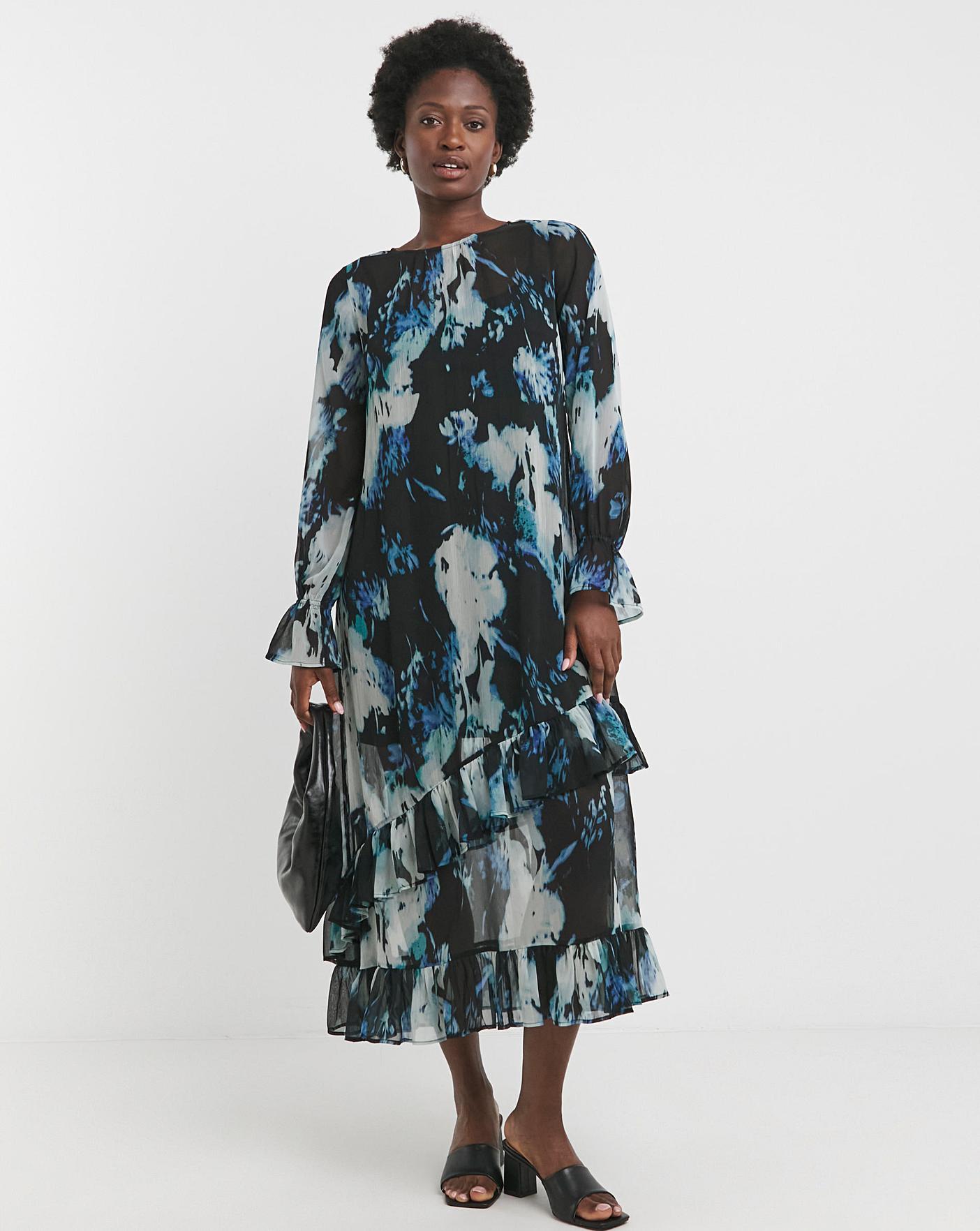 Chiffon Ruffle Dress Ambrose Wilson