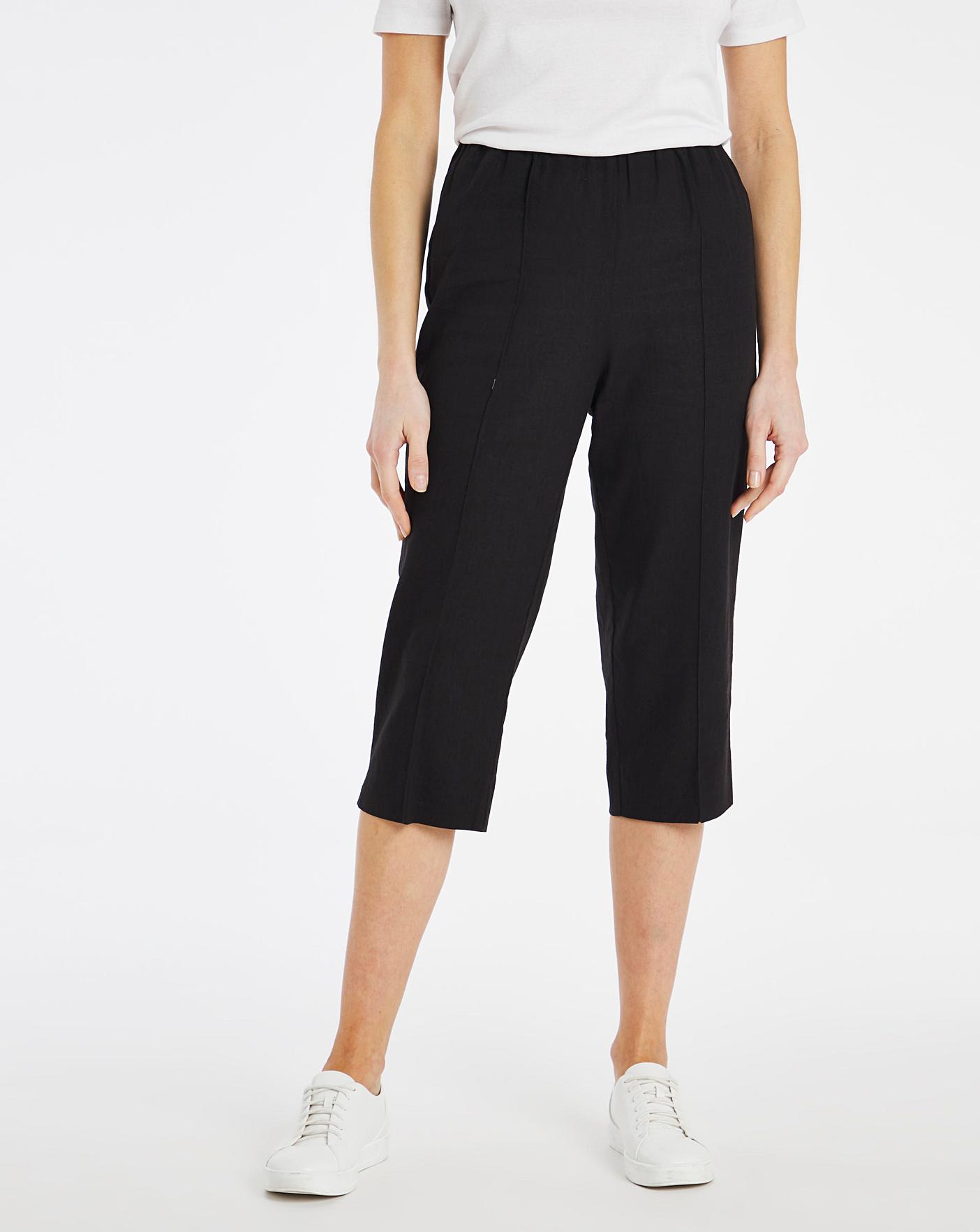 Julipa Linen Crop Trouser | J D Williams