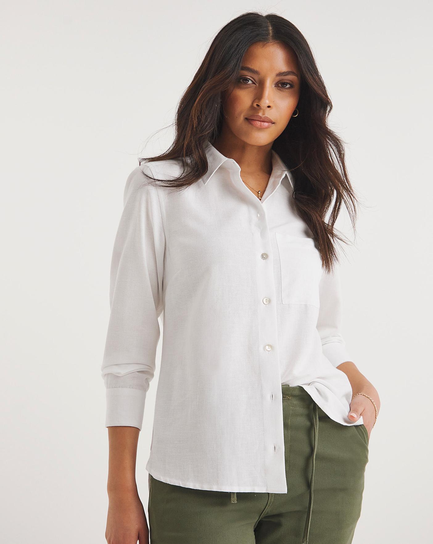 Long Sleeved Linen Shirt | J D Williams
