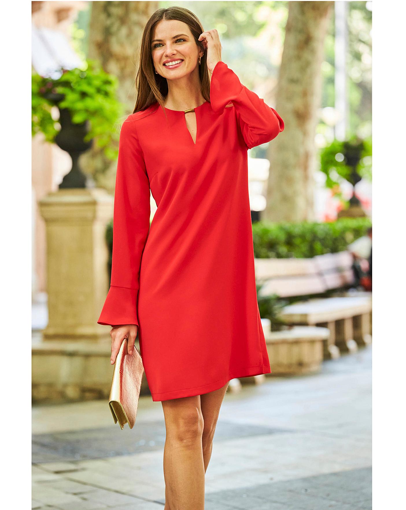 Shift dress with store sleeves