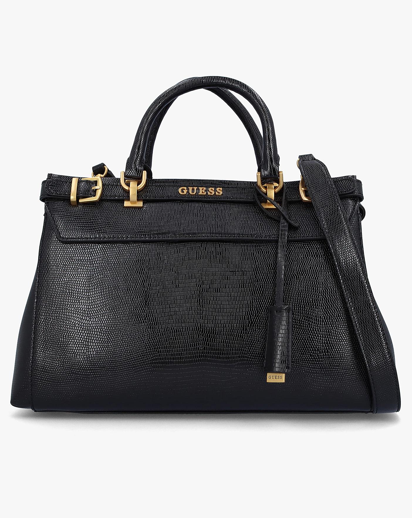 Guess Sestri Luxury Black Satchel Bag | Marisota