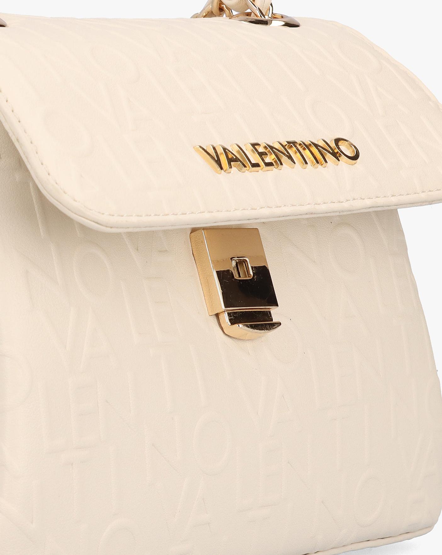 Valentino Bags Relax Ecru Flapover Bag Fashion World
