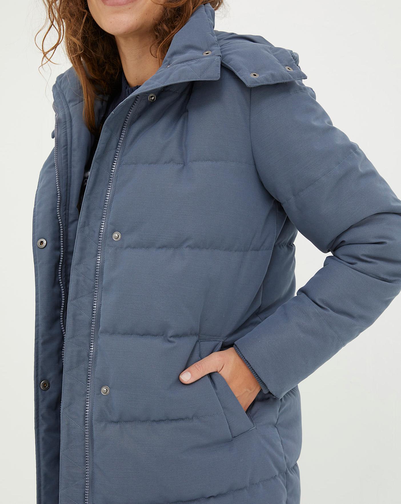 Fat face cumbria discount long puffer charcoal