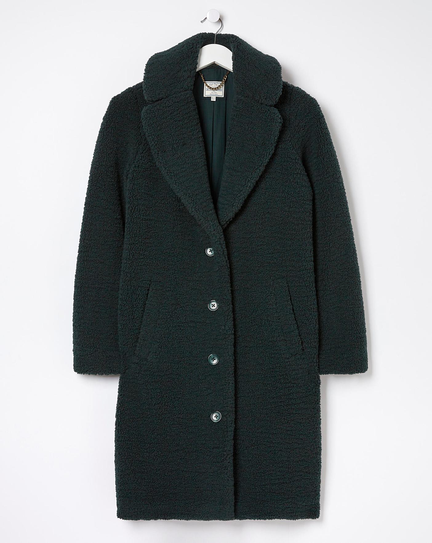 FatFace Teddy Longline Coat J D Williams