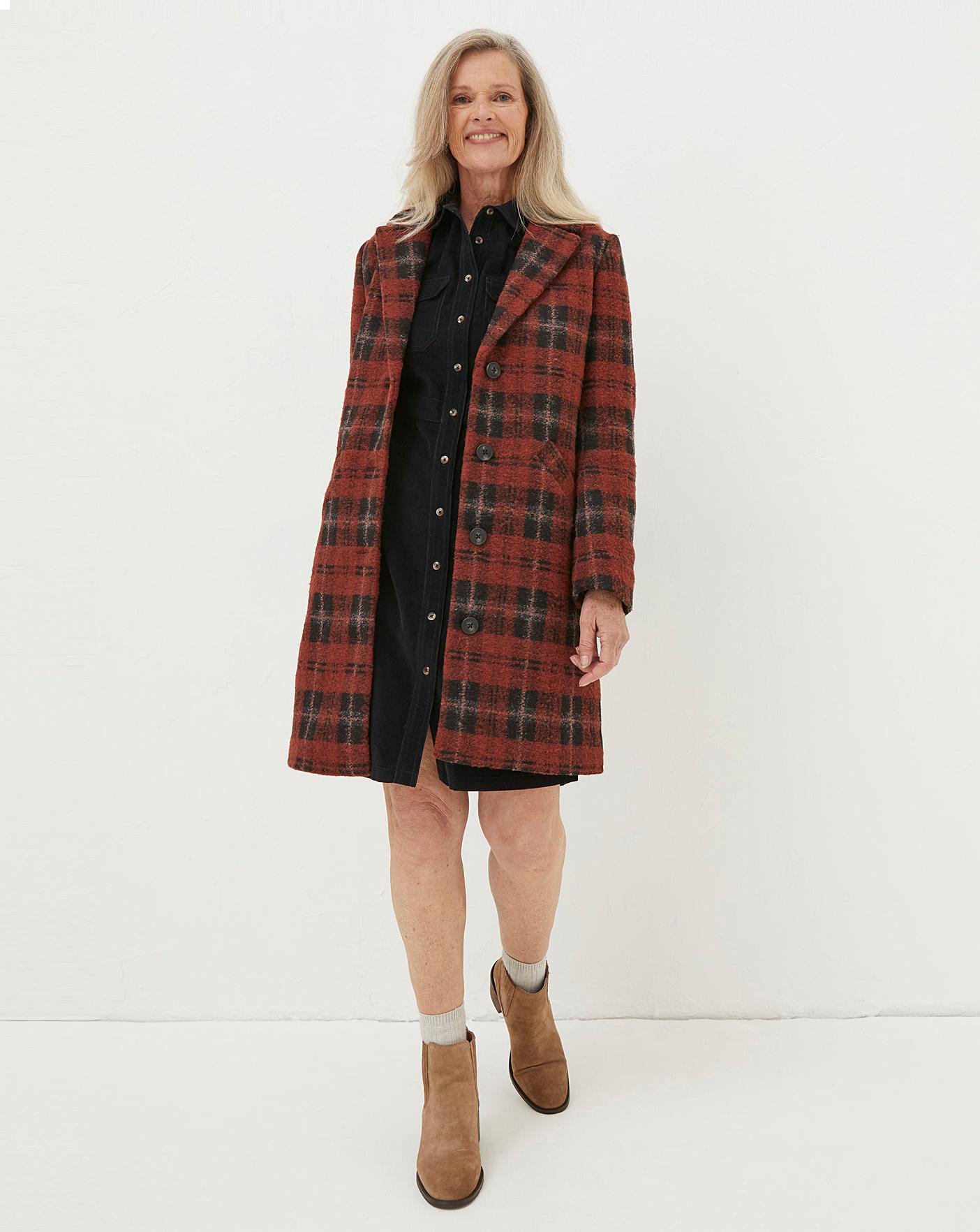 FatFace Wool Blend Coat Ambrose Wilson