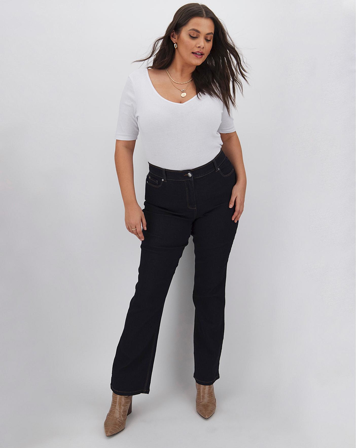 indigo bootcut jeans
