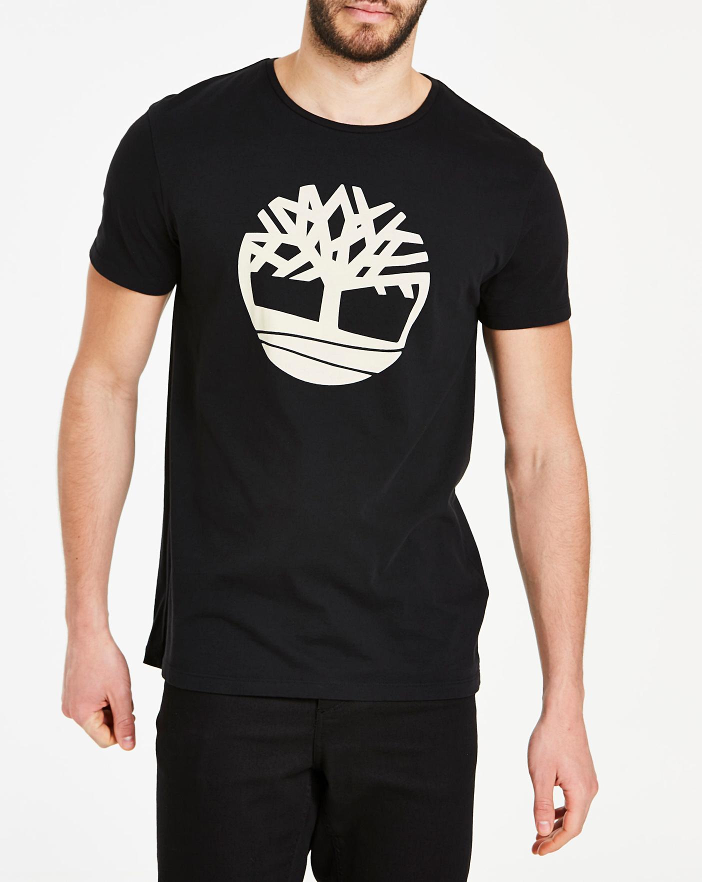 timberland black t shirt