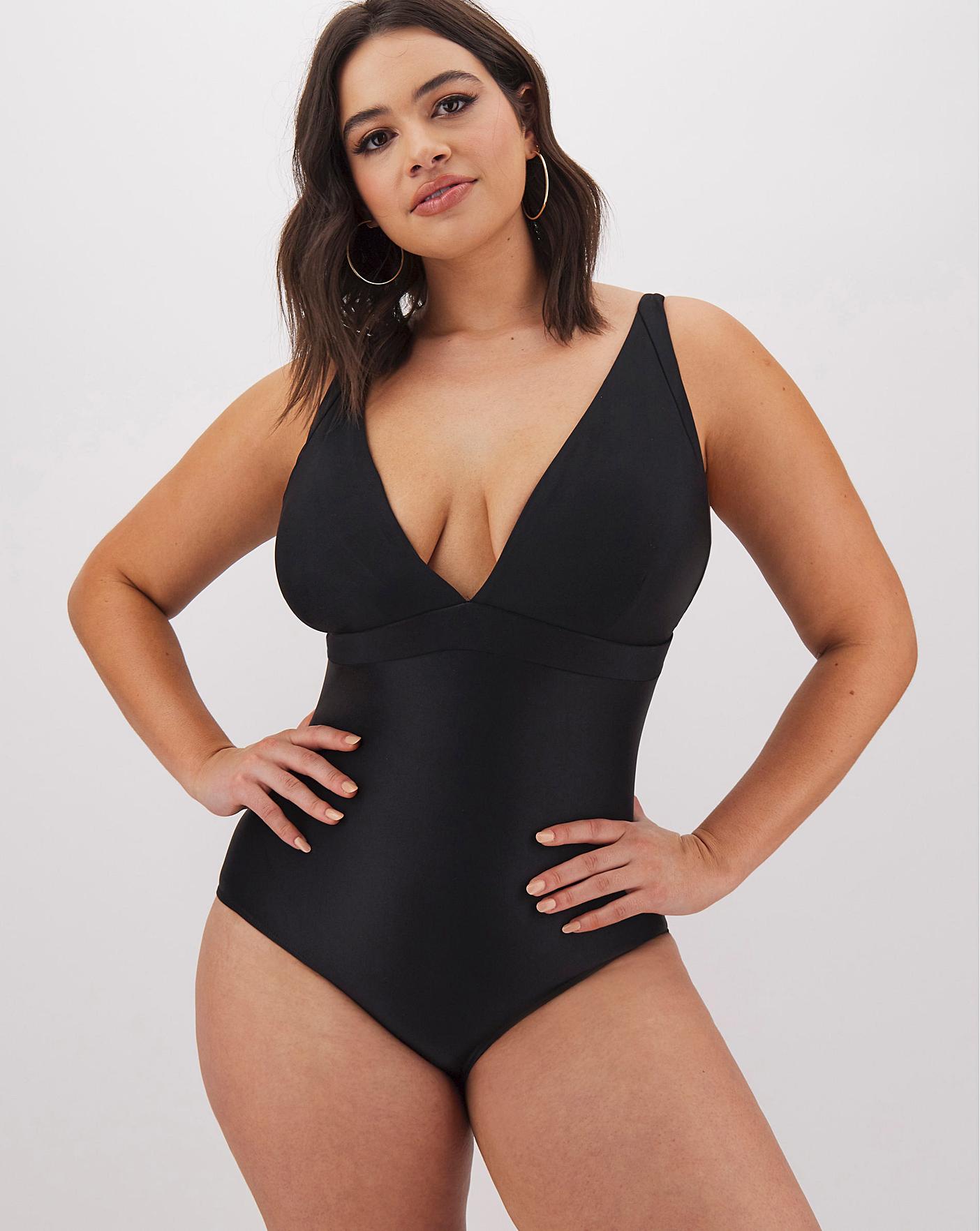 simply be black swimsuit