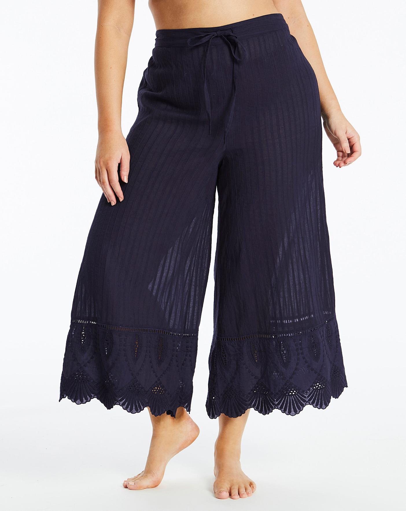 Broderie Anglais Beach Culottes | Simply Be
