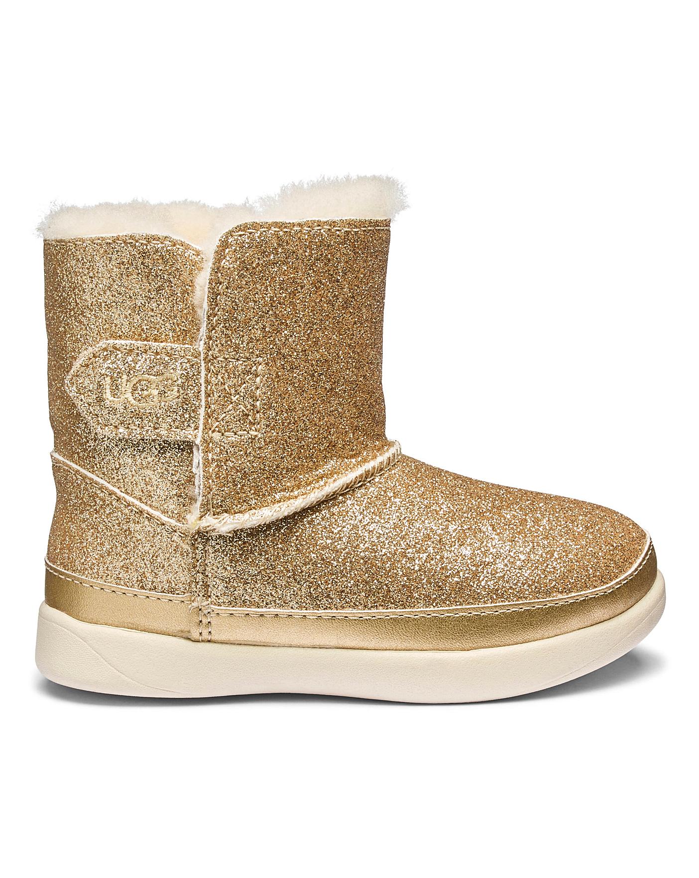 keelan glitter genuine shearling boot