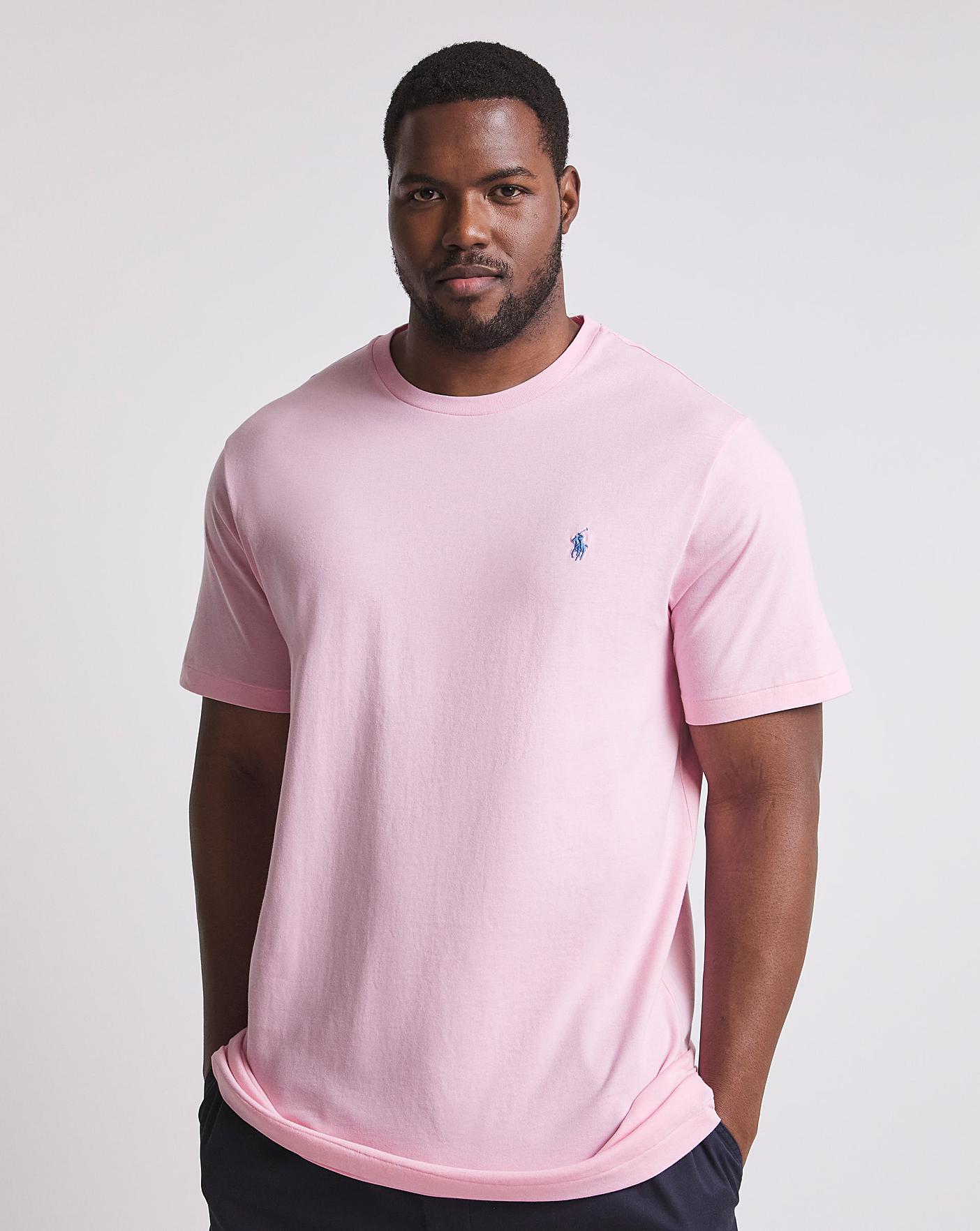 mens pink short sleeve ralph lauren shirt