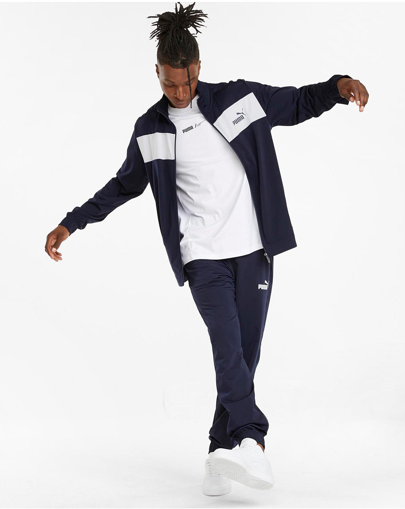 White on sale puma tracksuit