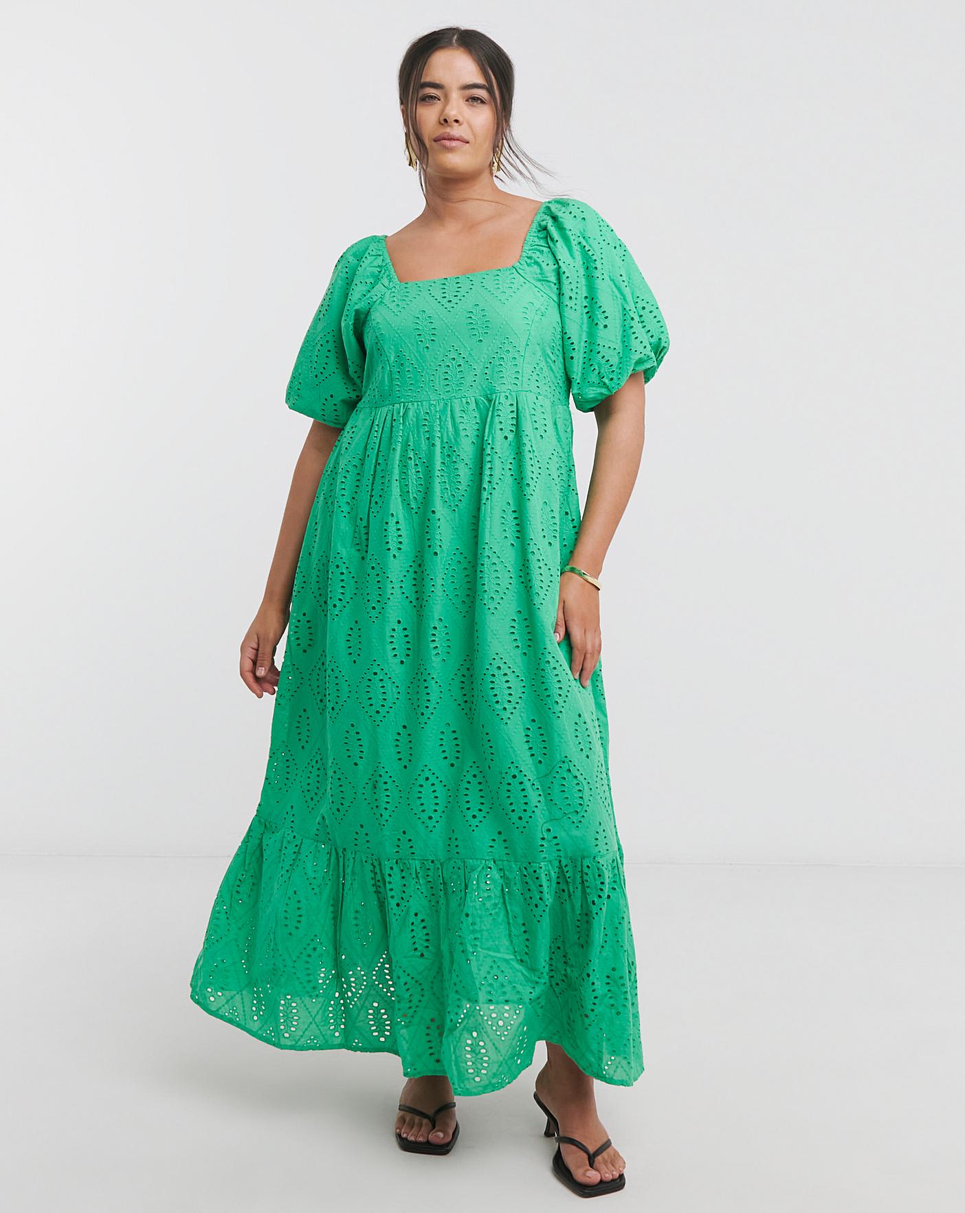 simply be green dress Womens Simply Be Green Supersoft Maxi Dress US 18