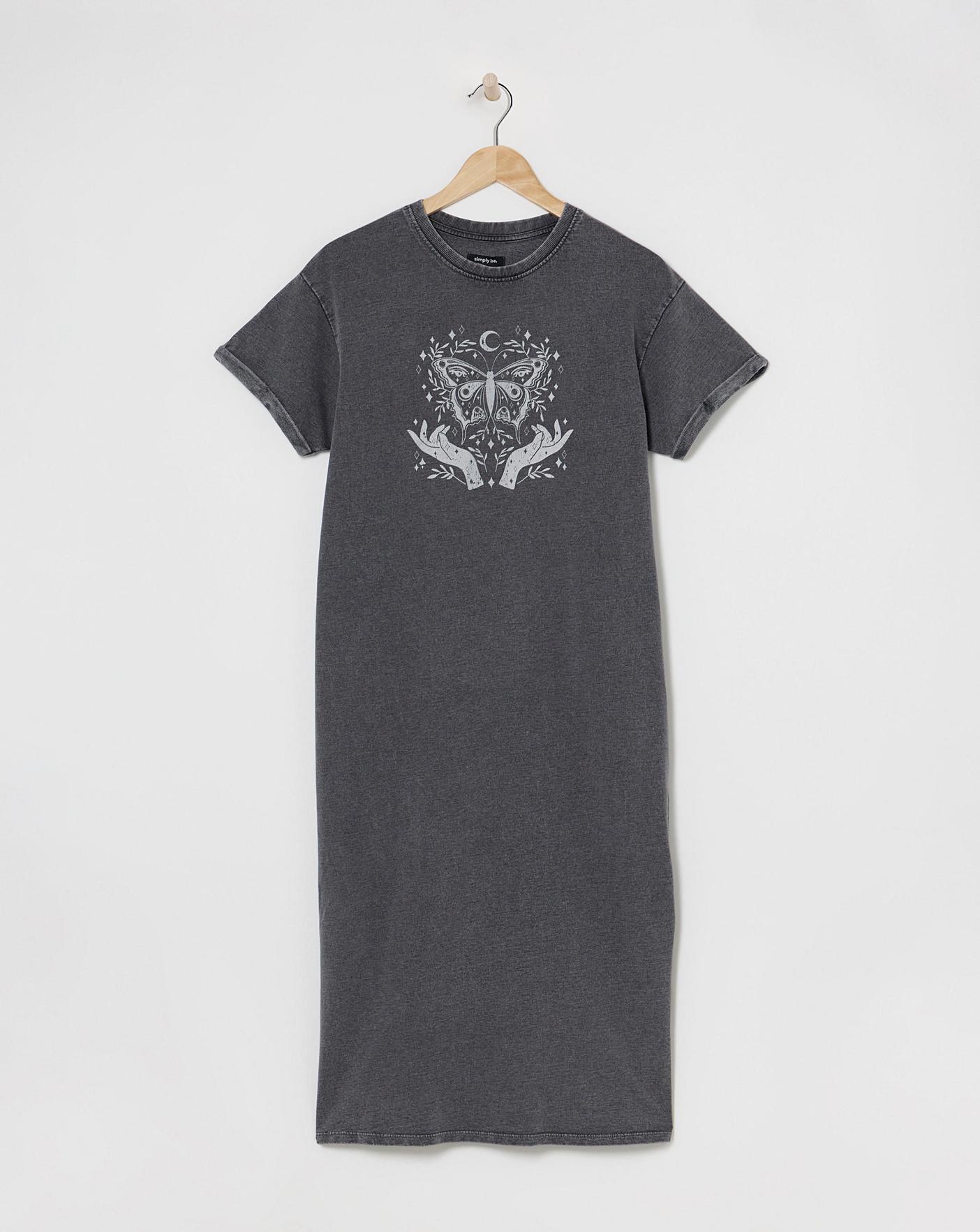 slim fit dress slacks Sequin Star T shirt Dress – Ani Oakli Clothing Co main image 0
