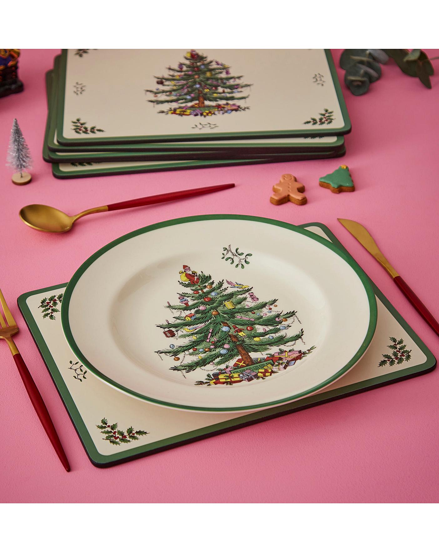 Spode Christmas Tree Placemats Set of 6 J D Williams