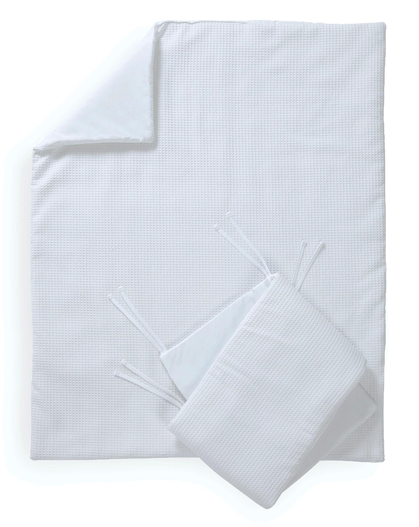 clair de lune waffle bedding